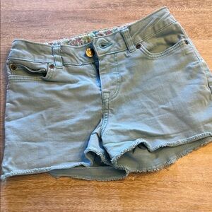 mini Boden blue cutoff shorts girls  Size 10 VGUC